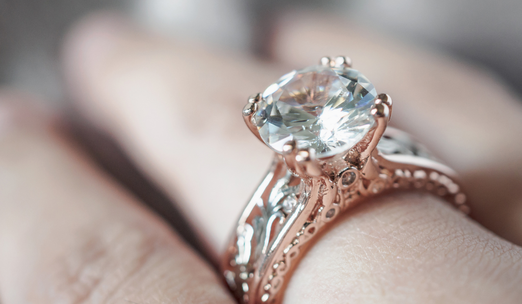 ornate diamond ring