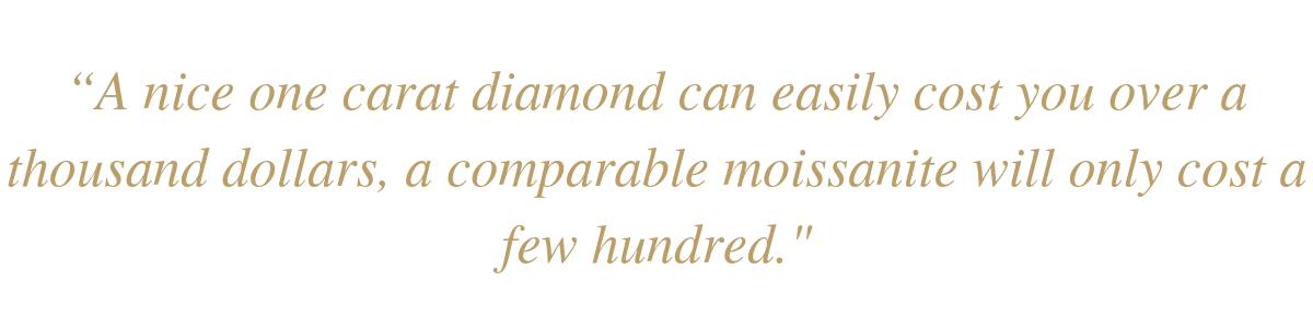 moissanite versus diamonds