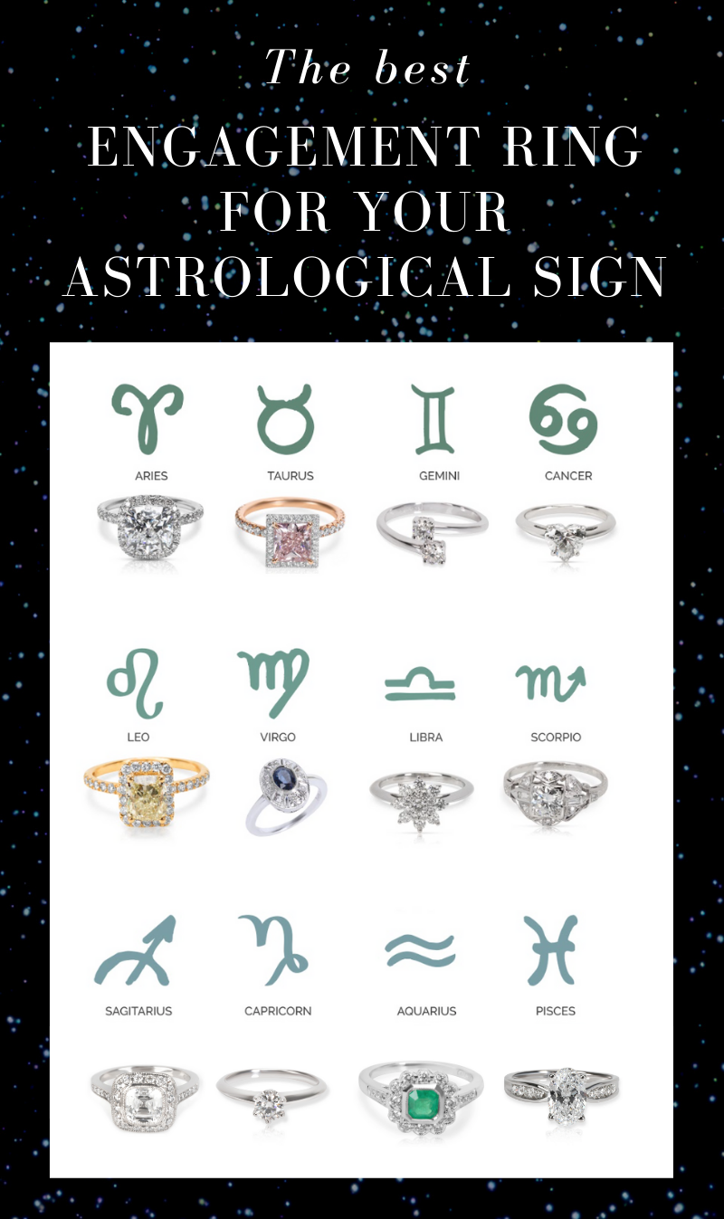 the best engagement ring for your astrological sign